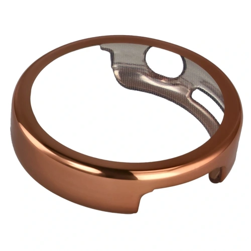 Etui z osłoną ekranu Bizon Case Watch Felipe do Huawei Watch GT6 41mm różowozłote