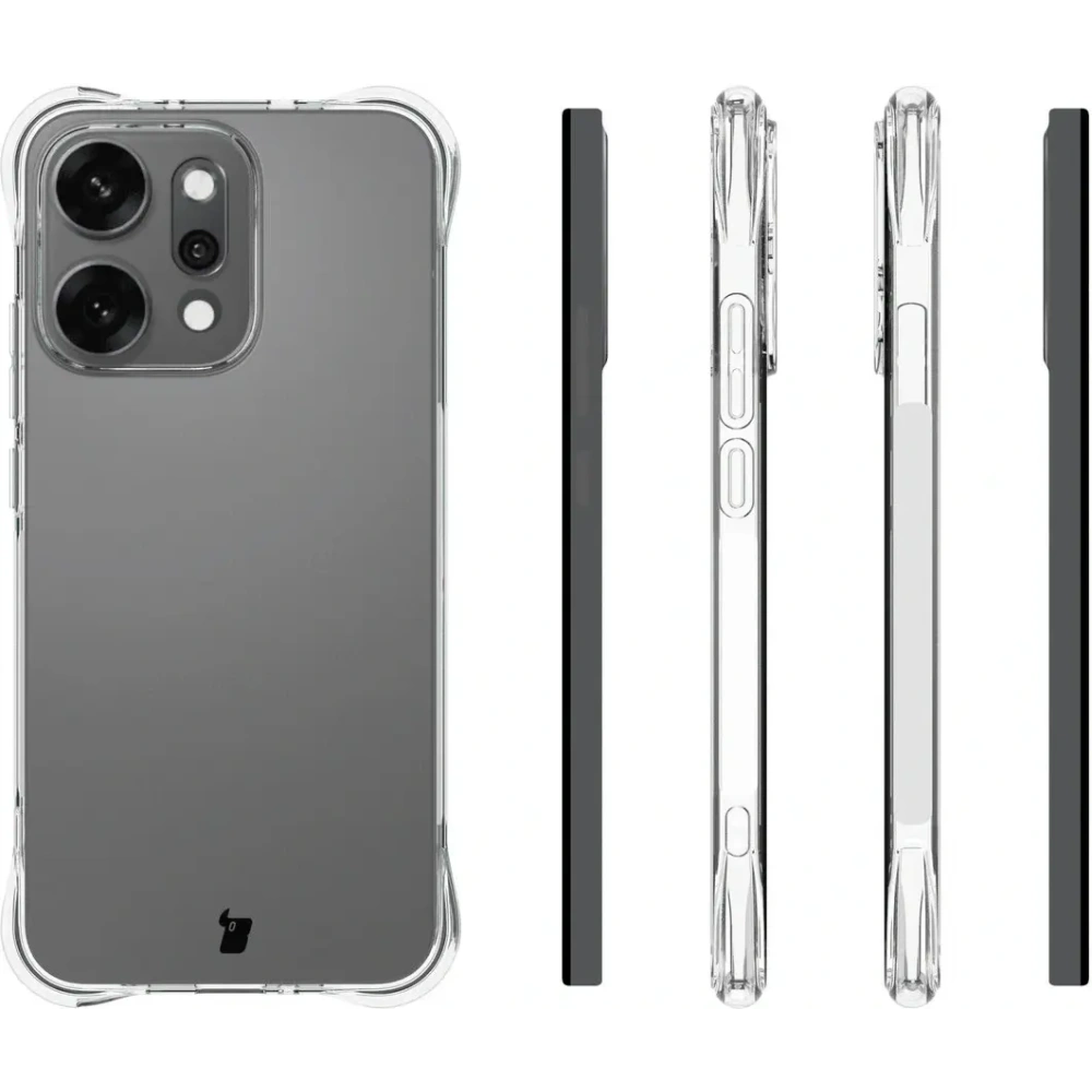 Elastyczne etui Bizon Case Salpa do Oppo Reno 14 przezroczyste