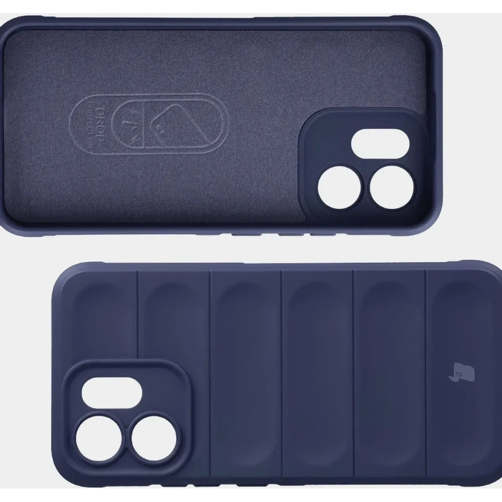 Pancerne etui Bizon Case Tur do Oppo Reno 14 F / 14 FS granatowe