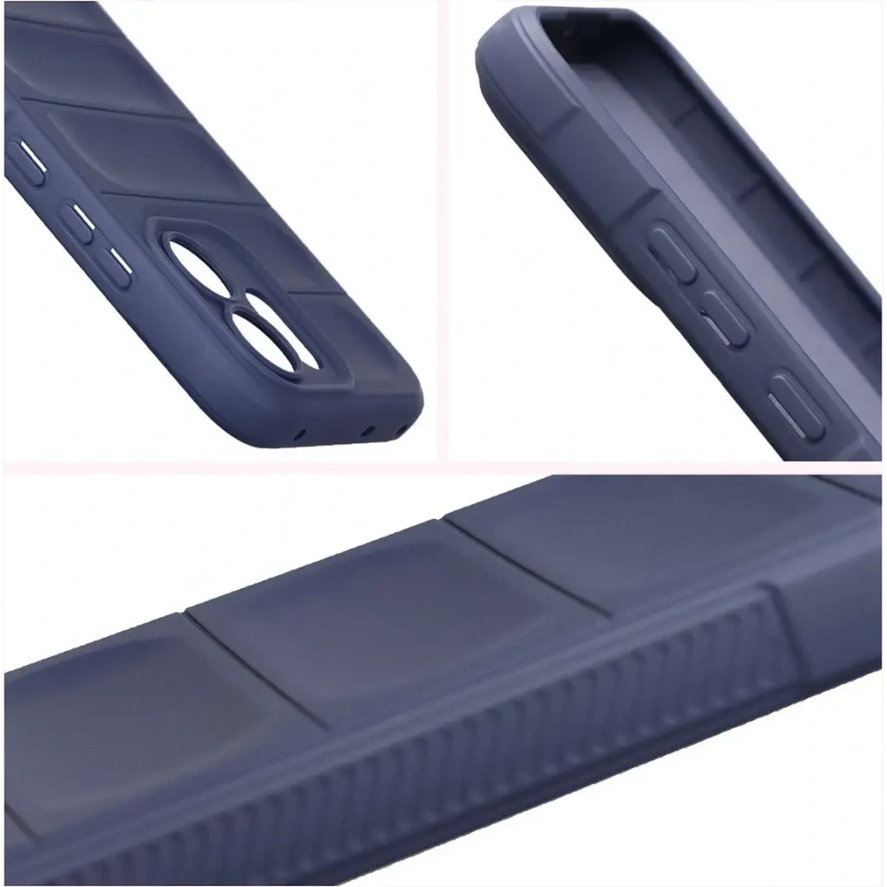 Pancerne etui Bizon Case Tur do Oppo Reno 14 F / 14 FS granatowe