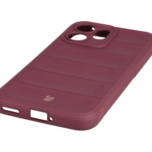 Pancerne etui Bizon Case Tur do Oppo Reno 14 F / 14 FS burgundowe