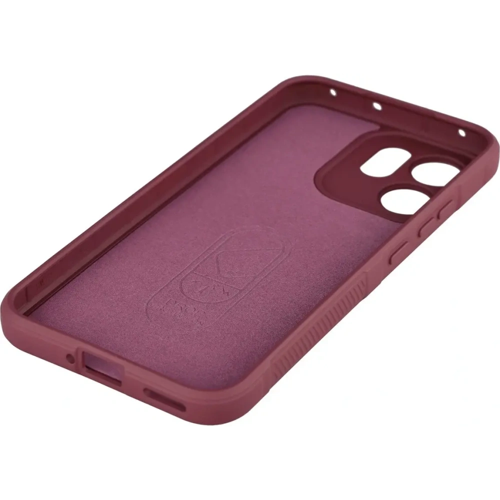 Pancerne etui Bizon Case Tur do Oppo Reno 14 F / 14 FS burgundowe