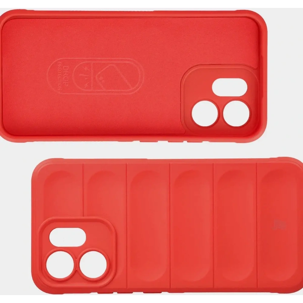 Pancerne etui Bizon Case Tur do Oppo Reno 14 F / 14 FS czerwone