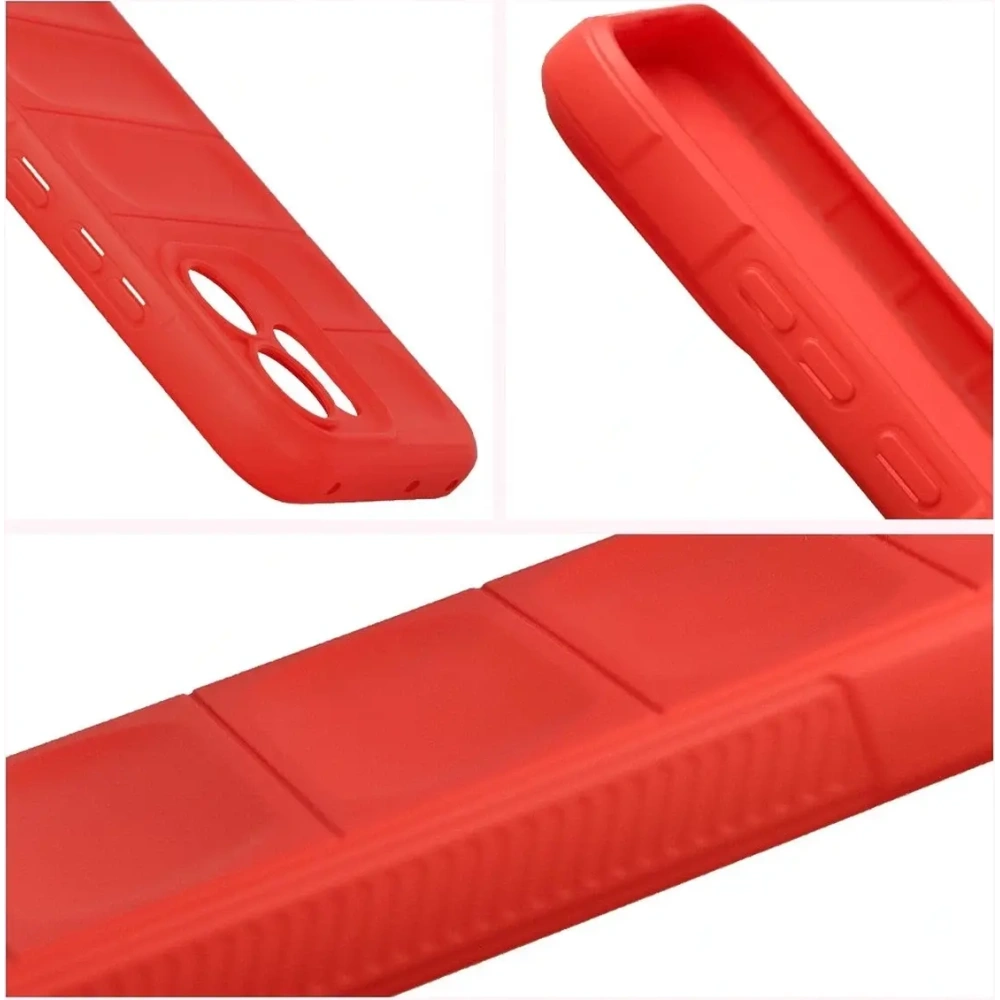 Pancerne etui Bizon Case Tur do Oppo Reno 14 F / 14 FS czerwone