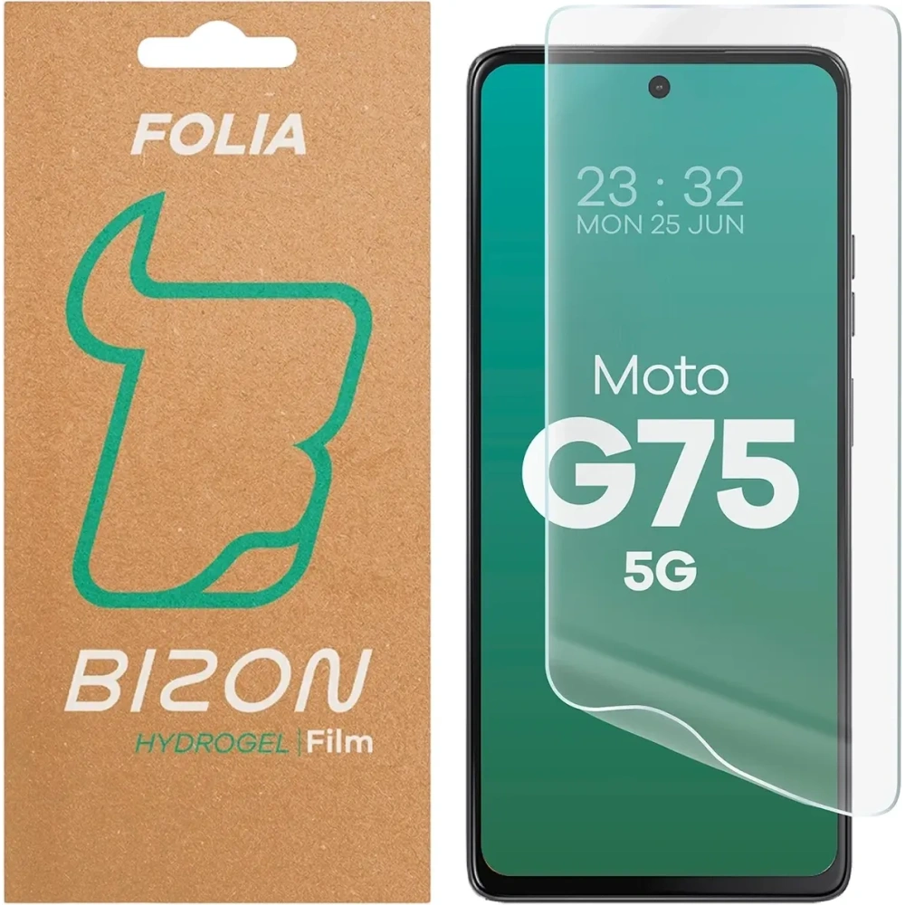 Folia hydrożelowa na ekran Bizon Glass Hydrogel Front do Motorola Moto G75 5G