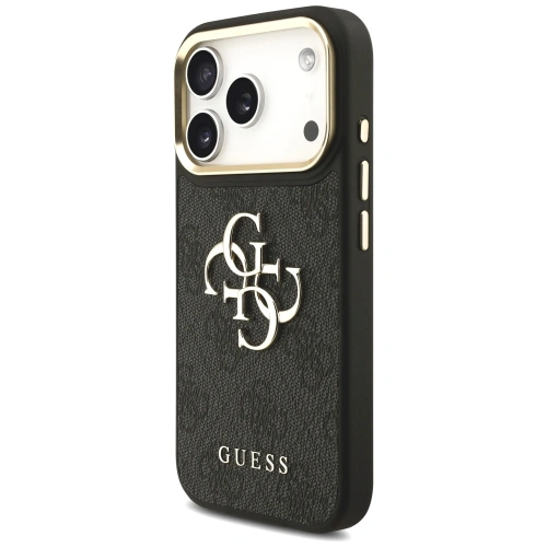 Etui Guess 4G Big 4G Classic Logo Big Strap Metal Buttons do Apple iPhone 17 Pro czarny
