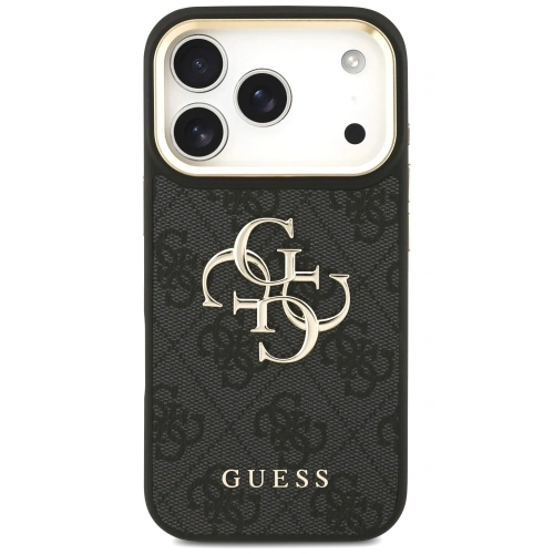 Etui Guess 4G Big 4G Classic Logo Big Strap Metal Buttons do Apple iPhone 17 Pro czarny