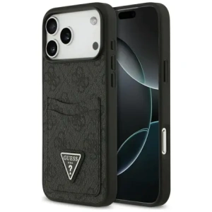 Etui Guess 4G Double Card Triangle do Apple iPhone 17 Pro Max czarny