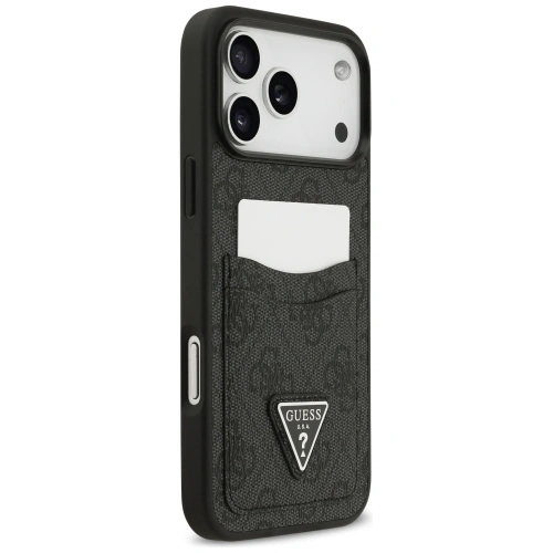 Etui Guess 4G Double Card Triangle do Apple iPhone 17 Pro Max czarny