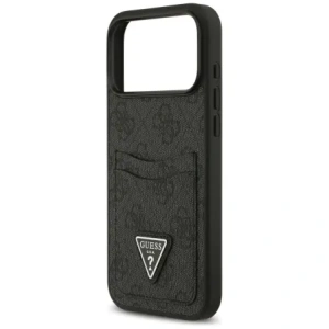 Etui Guess 4G Double Card Triangle do Apple iPhone 17 Pro Max czarny