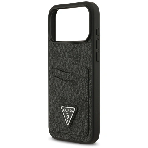 Etui Guess 4G Double Card Triangle do Apple iPhone 17 Pro Max czarny