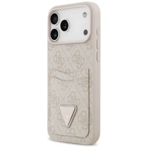 Etui Guess 4G Double Card Triangle do Apple iPhone 17 Pro Max różowy