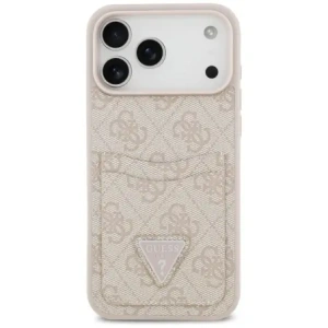 Etui Guess 4G Double Card Triangle do Apple iPhone 17 Pro Max różowy