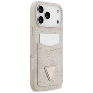 Etui Guess 4G Double Card Triangle do Apple iPhone 17 Pro Max różowy