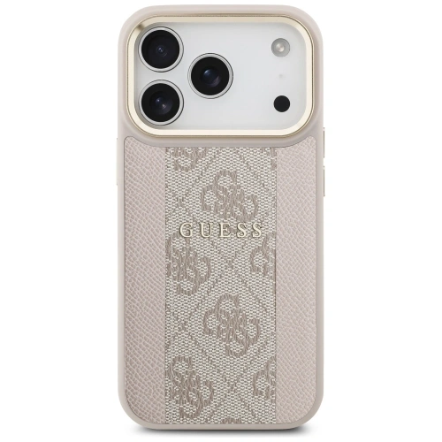 Etui Guess 4G Stripe MagSafe do Apple iPhone 17 Pro różowy
