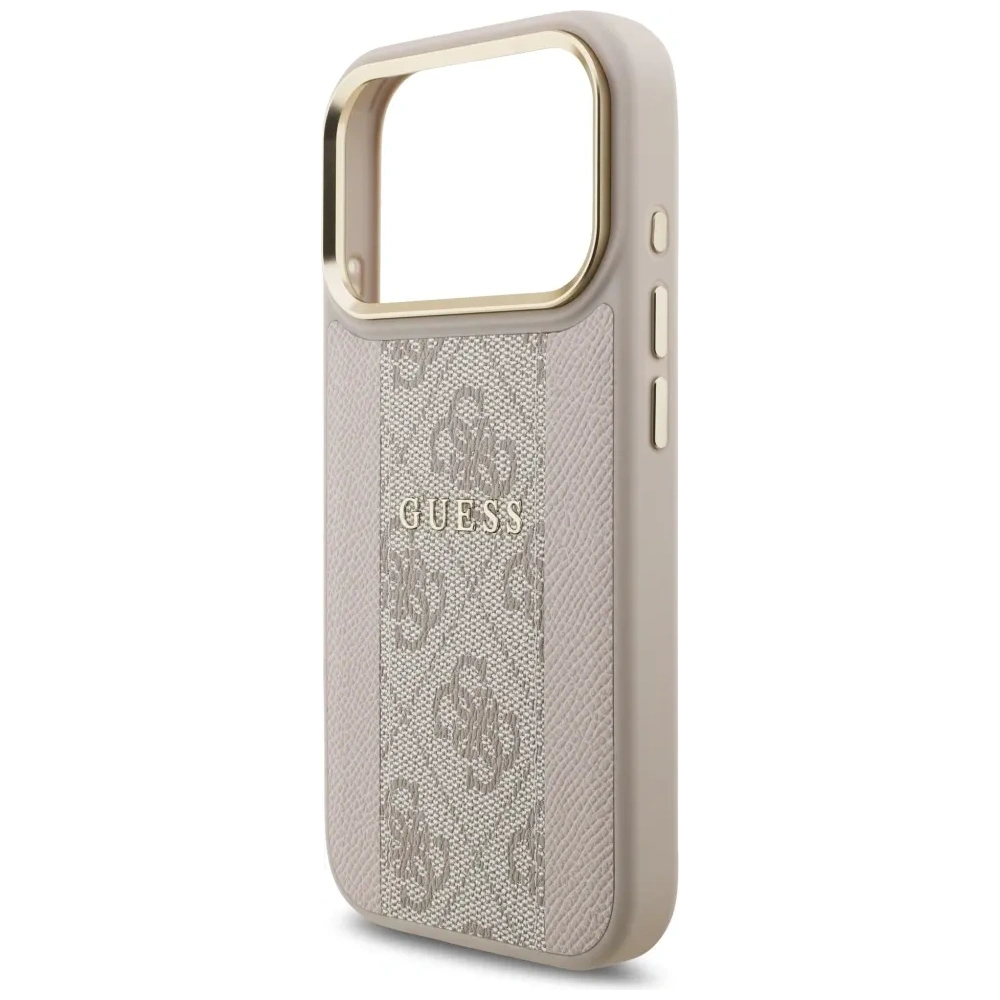 Etui Guess 4G Stripe MagSafe do Apple iPhone 17 Pro różowy