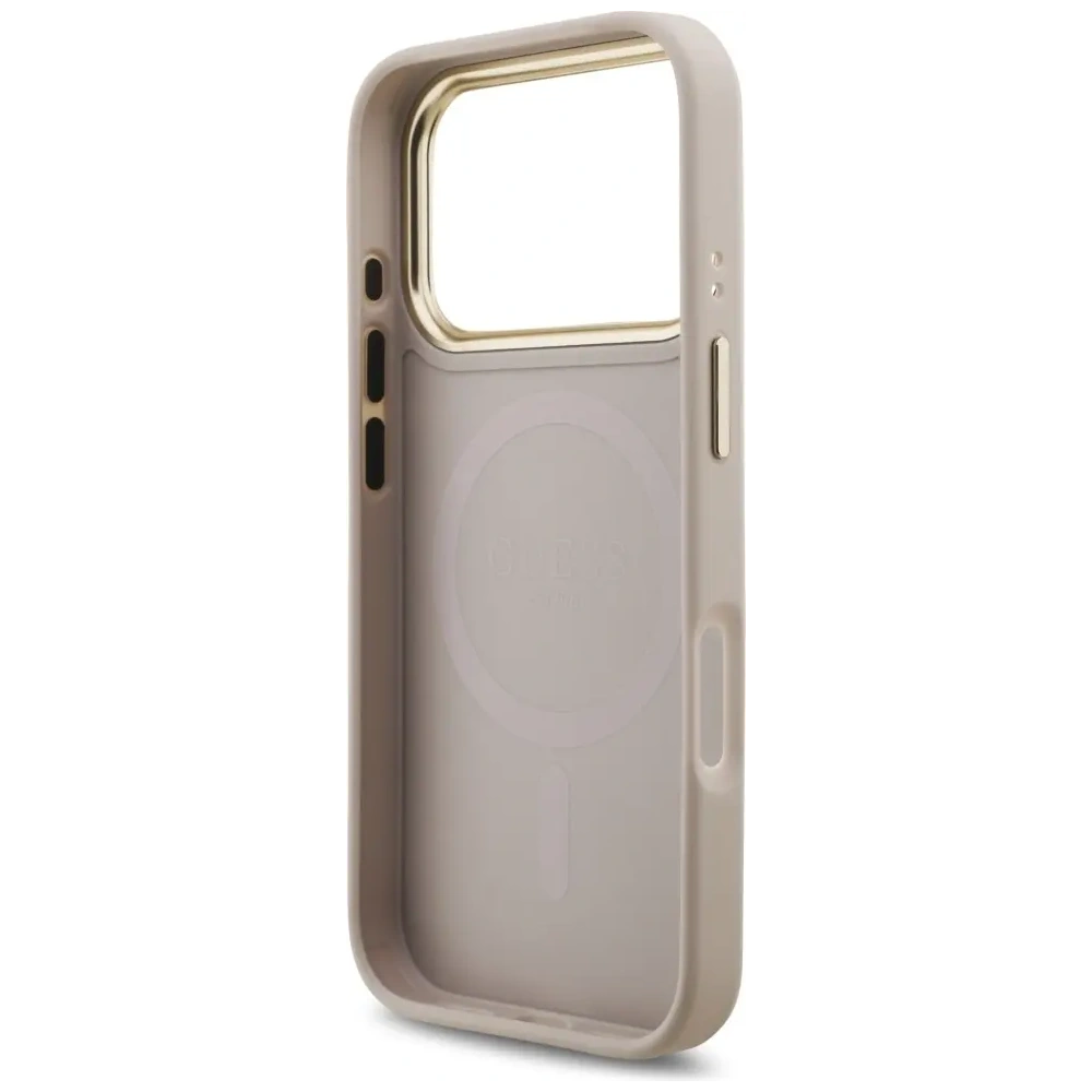 Etui Guess 4G Stripe MagSafe do Apple iPhone 17 Pro różowy