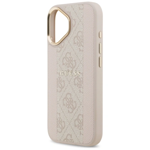 Etui Guess 4G Stripe MagSafe do Apple iPhone 17 różowy