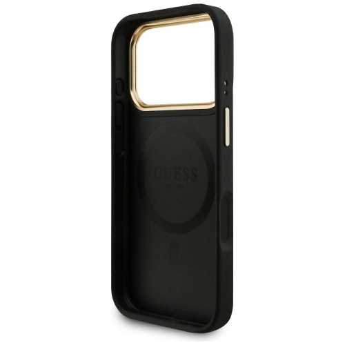 Etui Guess 4G z portfelem MagSafe do Apple iPhone 17 Pro czarny