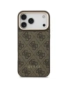 Etui Guess 4G z portfelem MagSafe do Apple iPhone 17 Pro Max brązowy