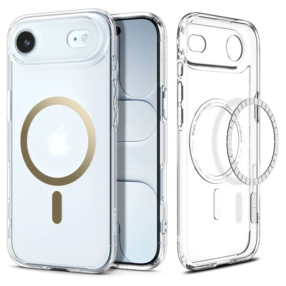 Etui Spigen Ultra Hybrid Mag MagSafe do Apple iPhone Air Clear/gold