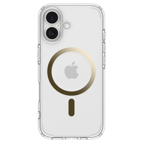 Etui Spigen Ultra Hybrid Mag MagSafe do Apple iPhone 17 Clear/gold