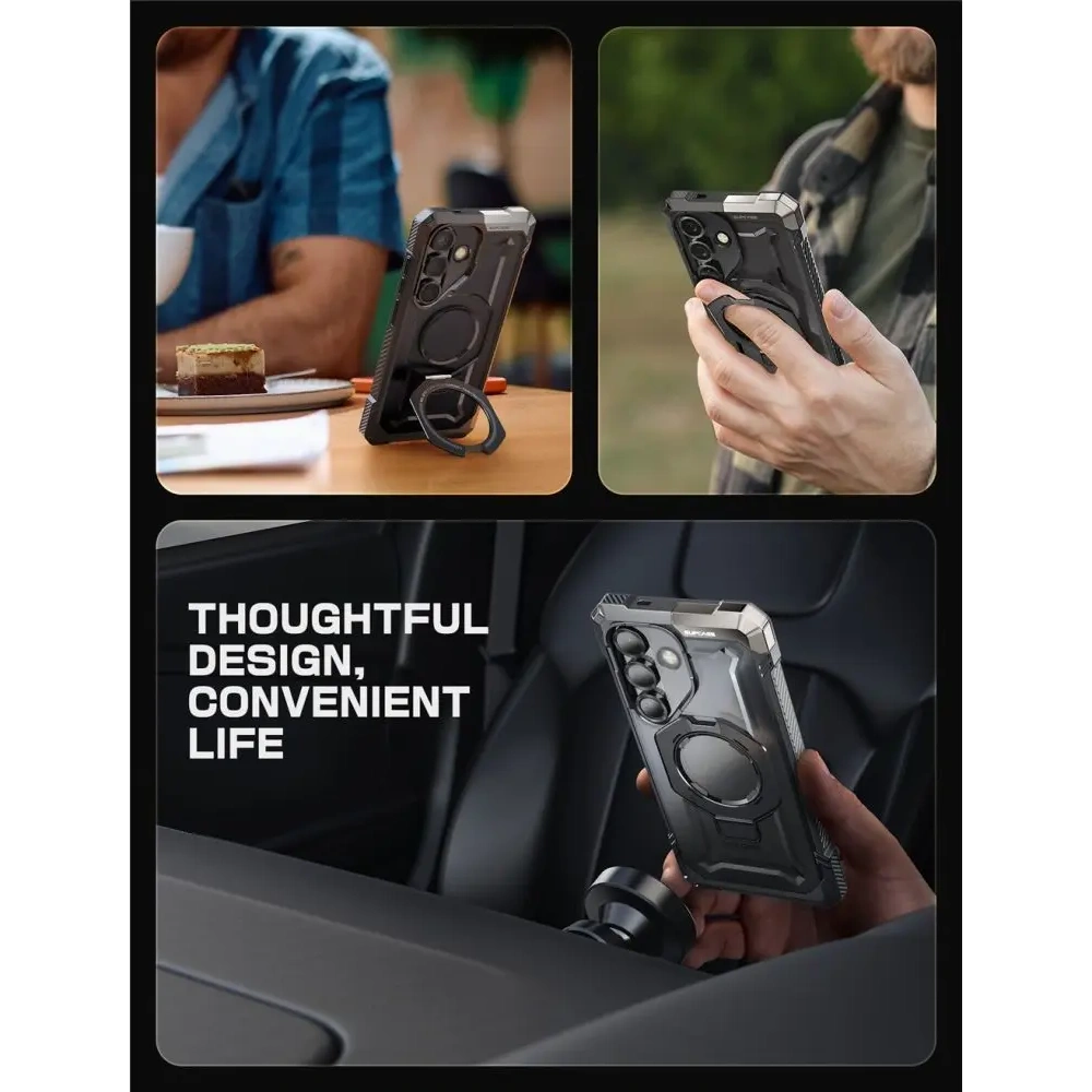 Etui Supcase Unicorn Beetle Grip Mag MagSafe do Samsung Galaxy S25 FE Black