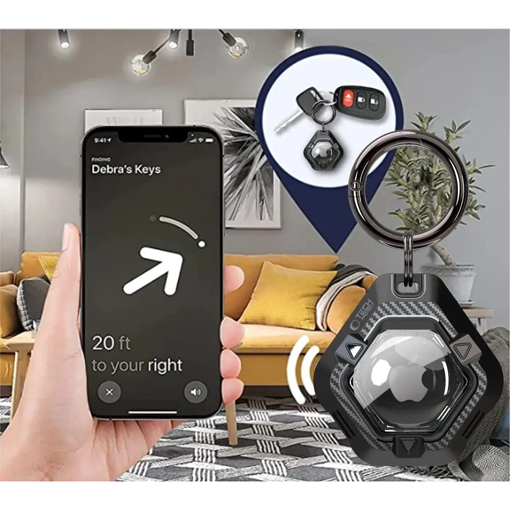 Etui Tech-Protect Defense do Apple AirTag 1 / 2 Black