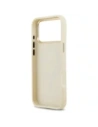 Etui Guess Grained Strass Logo MagSafe do Apple iPhone 17 Pro Max beżowy
