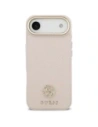 Etui Guess Grained Strass Logo MagSafe do Apple iPhone Air różowy
