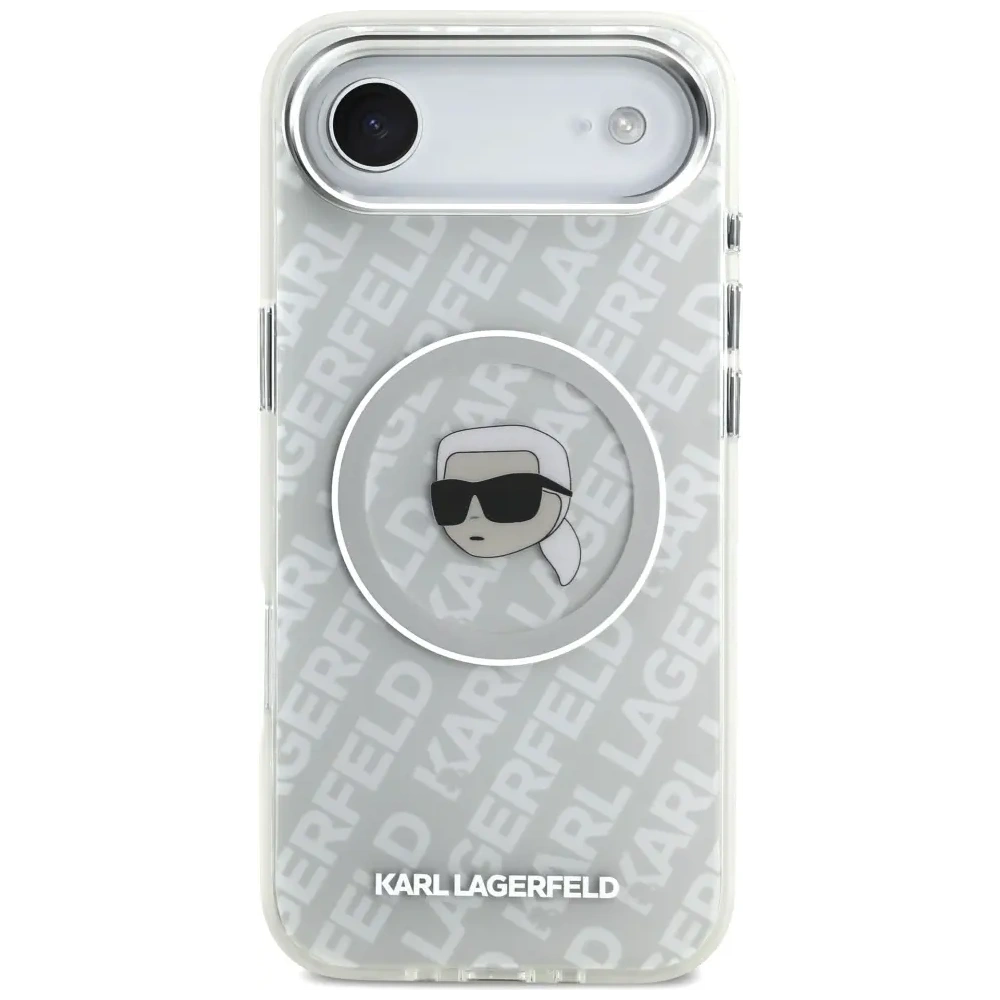 Etui Karl Lagerfeld IML Karl Head Logo MagSafe do Apple iPhone Air szary