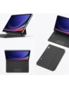 Etui Dux Ducis Keyboard MK Series z klawiaturą Bluetooth do Samsung Galaxy Tab S9+ Plus / S8+ Plus / S7+ Plus czarna