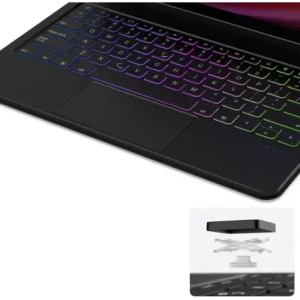 Etui Dux Ducis Keyboard MK Series z klawiaturą Bluetooth do Samsung Galaxy Tab S9+ Plus / S8+ Plus / S7+ Plus czarna