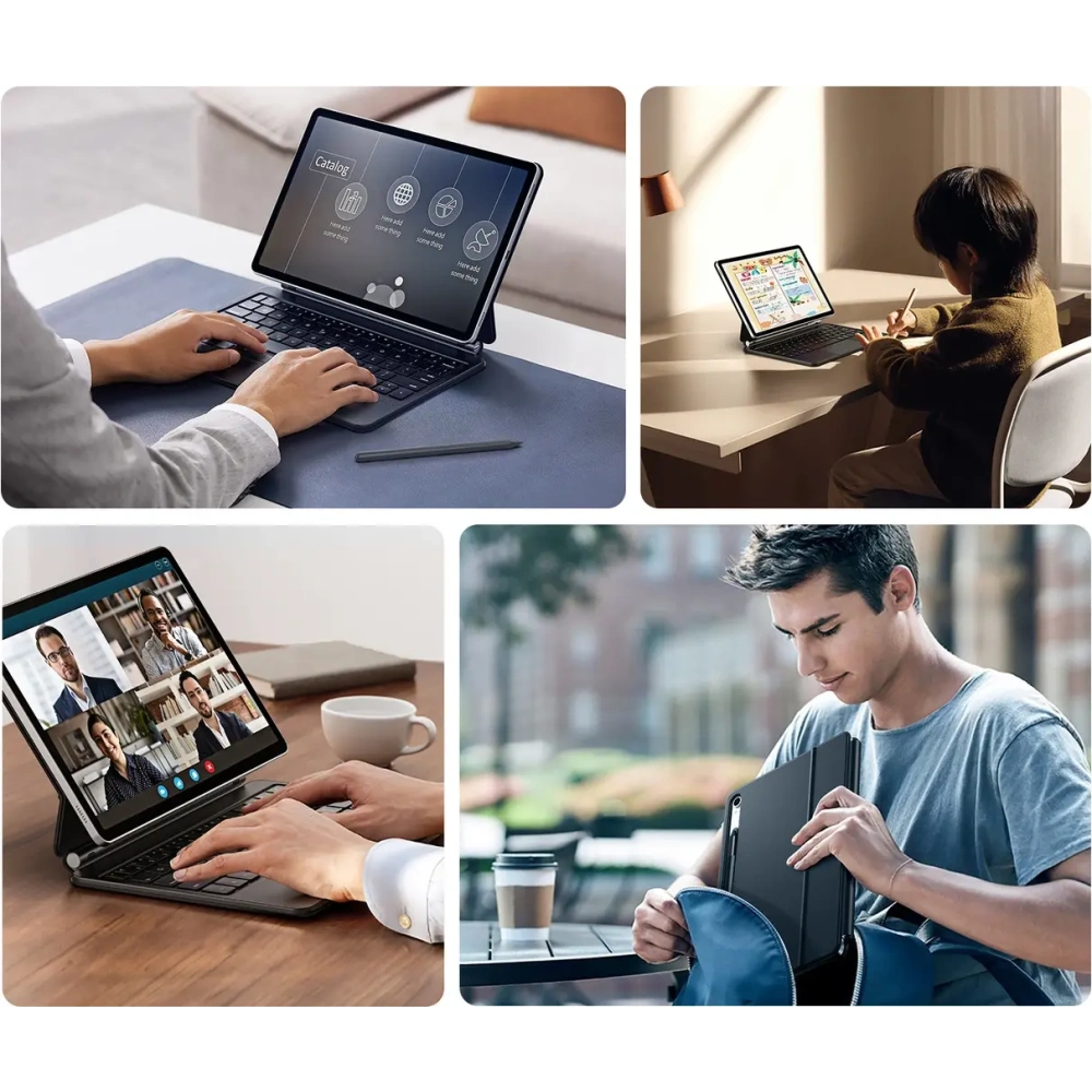 Etui Dux Ducis Keyboard MK Series z klawiaturą Bluetooth do Samsung Galaxy Tab S9 / S8 / S7 czarna