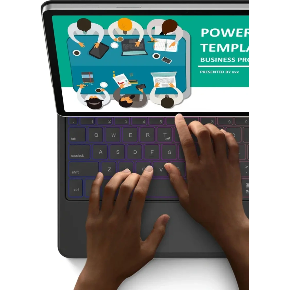 Etui Dux Ducis Keyboard MK Series z klawiaturą Bluetooth do Samsung Galaxy Tab S9 / S8 / S7 czarna