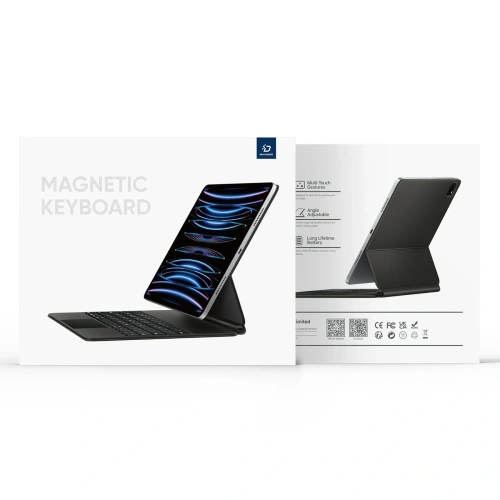 Etui Dux Ducis Keyboard MK Series z klawiaturą Bluetooth do Samsung Galaxy Tab S9 / S8 / S7 czarna
