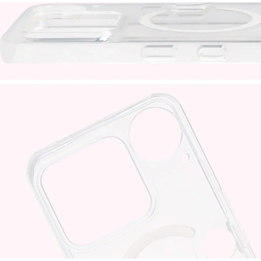 Etui z pierścieniem magnetycznym Bizon Case CrystalO do Nothing Phone (3) przezroczyste