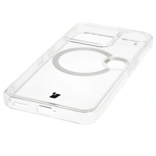 Etui z pierścieniem magnetycznym Bizon Case CrystalO do Nothing Phone (3) przezroczyste