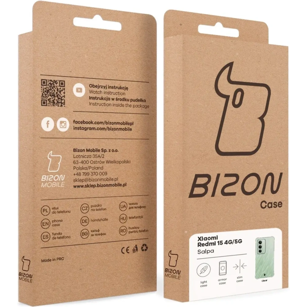 Elastyczne etui Bizon Case Salpa do Xiaomi Redmi 15 4G / 5G przezroczyste