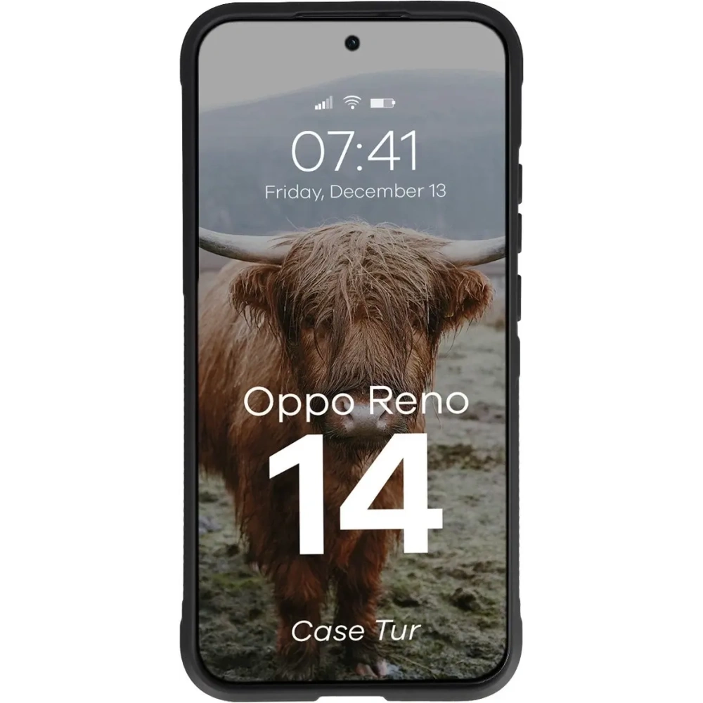 Pancerne etui Bizon Case Tur do Oppo Reno 14 czarne