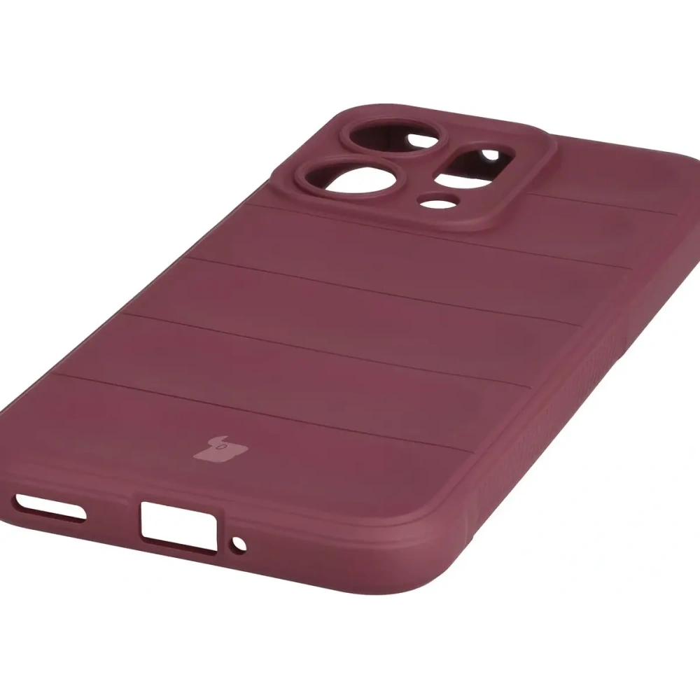 Pancerne etui Bizon Case Tur do Oppo Reno 14 burgundowe