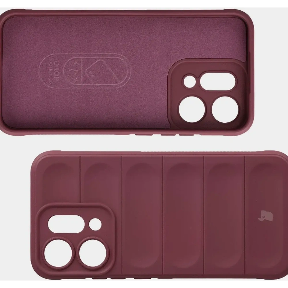 Pancerne etui Bizon Case Tur do Oppo Reno 14 burgundowe