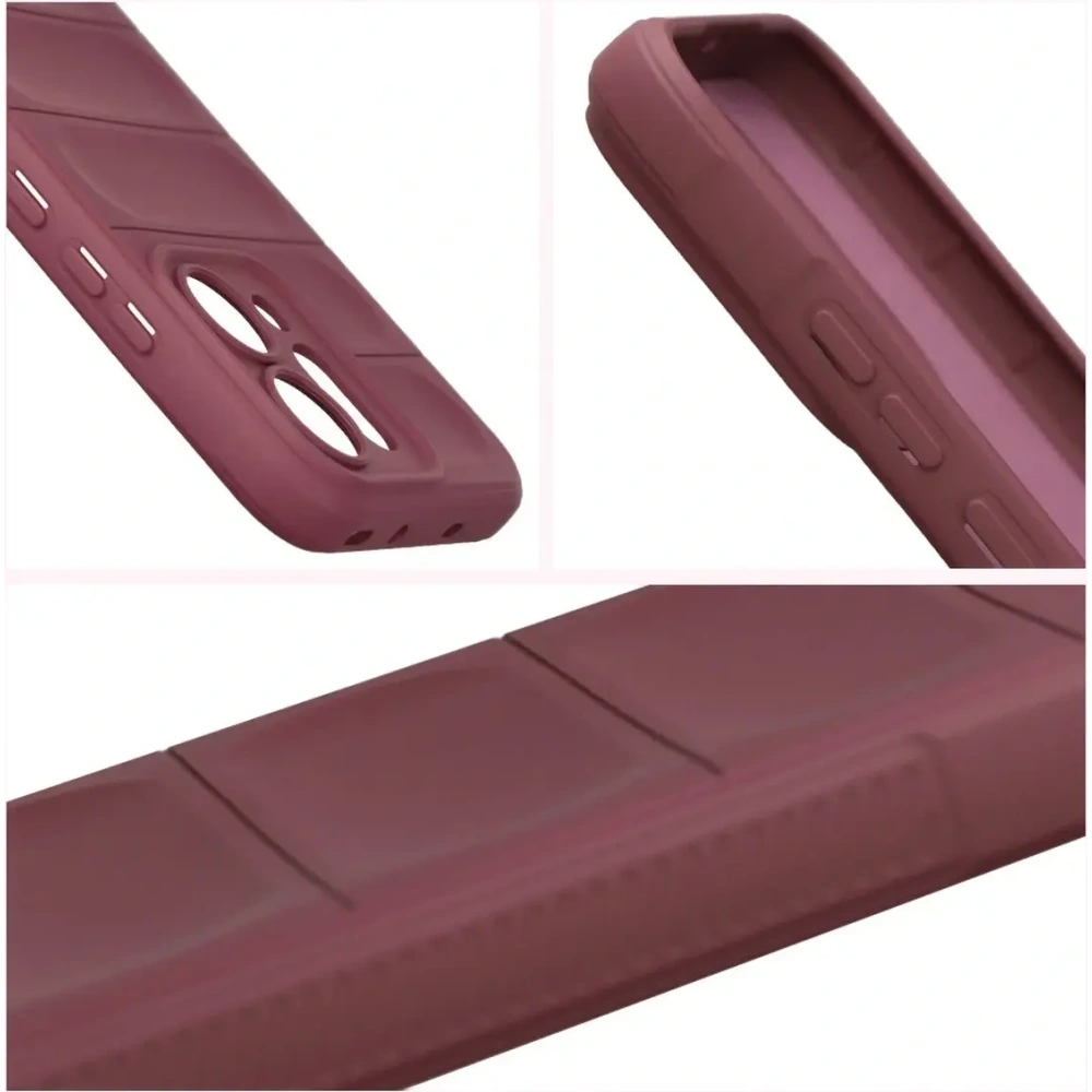 Pancerne etui Bizon Case Tur do Oppo Reno 14 burgundowe