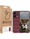 Pancerne etui Bizon Case Tur do Oppo Reno 14 burgundowe