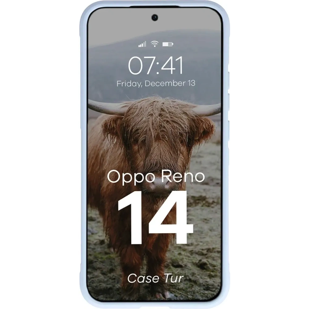 Pancerne etui Bizon Case Tur do Oppo Reno 14 jasnoniebieskie
