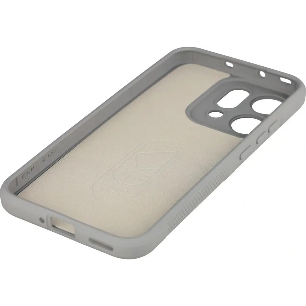 Pancerne etui Bizon Case Tur do Oppo Reno 14 jasnoszare