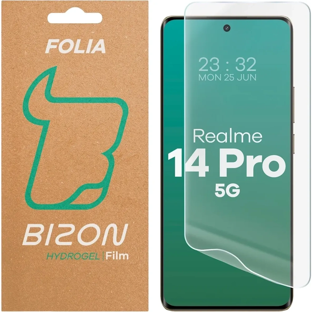 Folia hydrożelowa na ekran Bizon Glass Hydrogel Front do Realme 14 Pro 5G