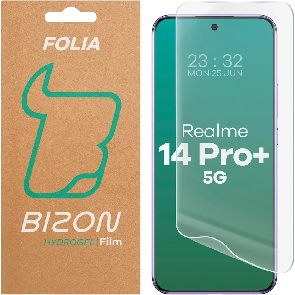 Folia hydrożelowa na ekran Bizon Glass Hydrogel Front do Realme 14 Pro+ Plus 5G