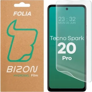 Folia hydrożelowa na ekran Bizon Glass Hydrogel Front do Tecno Spark 20 Pro