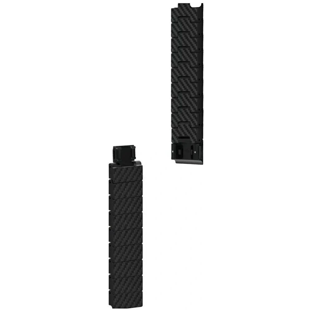 Pasek PITAKA Carbon Fiber Modern do Apple Watch 1/2/3/4/5/6/7/8/9/10/11/SE/SE 3/Ultra/Ultra 2/Ultra 3 czarno szary